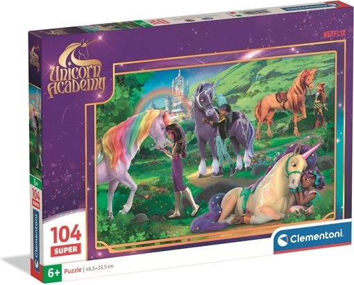 Clementoni sestavljanka 104 kosov Unicorn Academy
