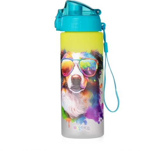 Steklenička za pitje OXY Click 600 ml crazy animals pes