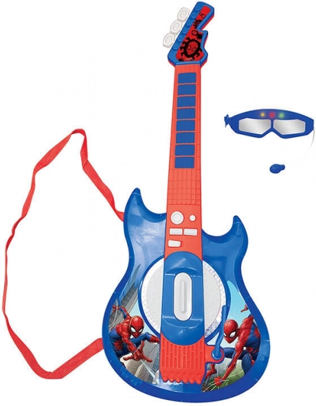 Električna kitara z mikrofonom Spiderman Lexibook