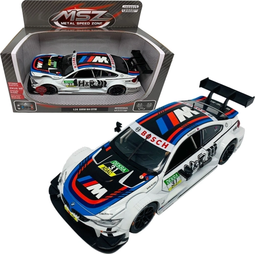 Kovinski model BMW M4 1:24 z lučmi in zvoki
