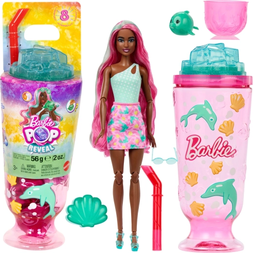 Barbie Pop Reveal podvodni svet – punčka z 8 presenečenji