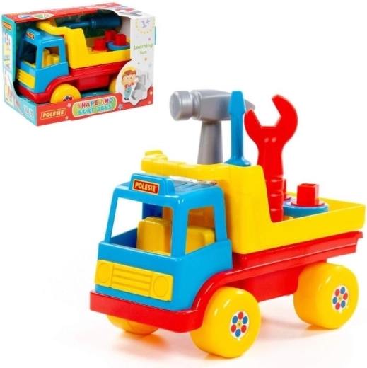 Didaktični avto z orodjem za najmlajše
