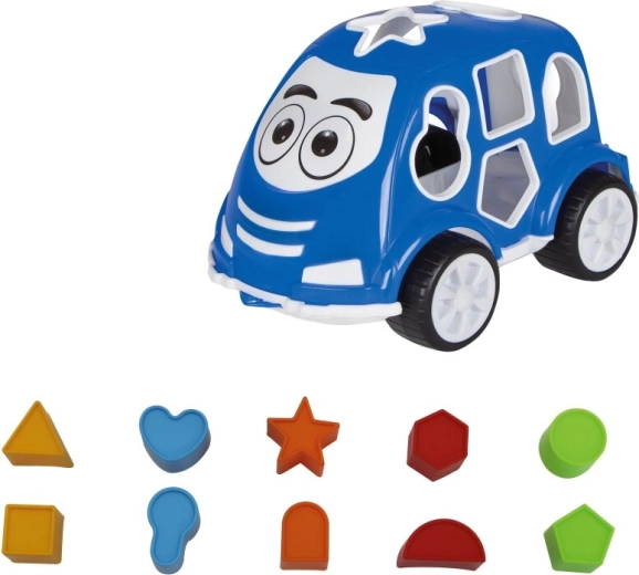 Teaches colors and shapes in a playful way
