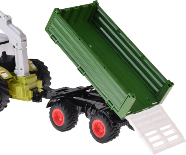 Odstranljiva prikolica z nagibno korito in stranicami