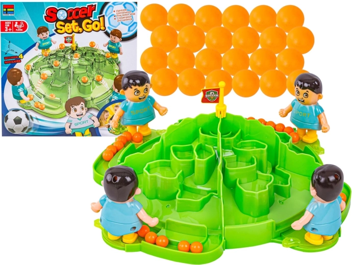Family dexterity board game football Soccer Set, Go! mini Piłkarzyki