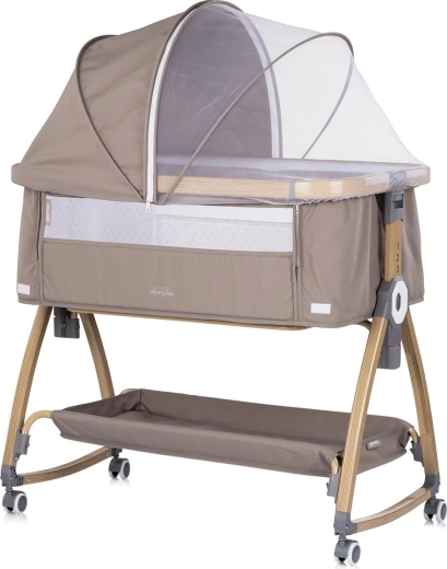 Chipolino Charizma 2v1 obposteljna posteljica latte wood