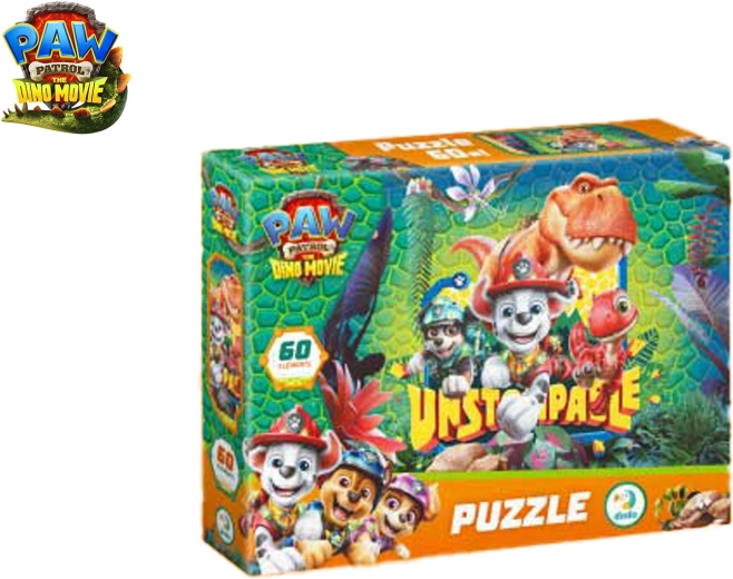Puzzle Tačke na patrulji: Dino film, 60 kosov, 32 × 23 cm