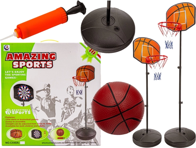 Otroški košarkarski set s košem in žogo