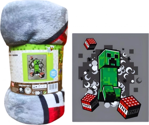 XXL flisasta odeja Minecraft de lux