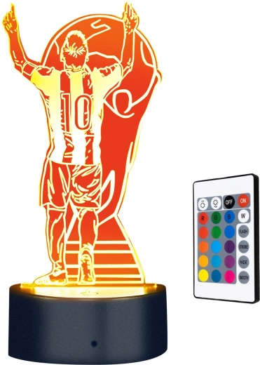 3D LED nočna lučka Lionel Messi prvak