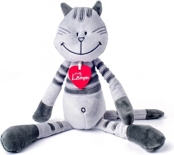 Plišasti maček Matteo srednji – siv 38 cm