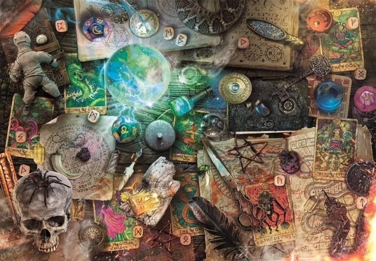 Sestavljanka CLEMENTONI Maleficium – okultni artefakti 1000 koščkov