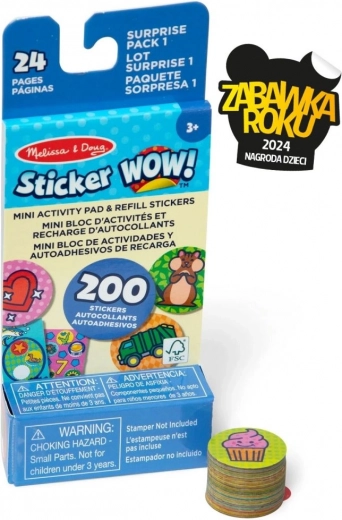 Sticker WOW – nadomestno polnjenje + mini knjižica – presenečenje