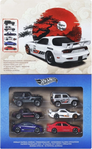 Hot Wheels Silver Series Streets of Japan – set avtomobilčkov 1:64