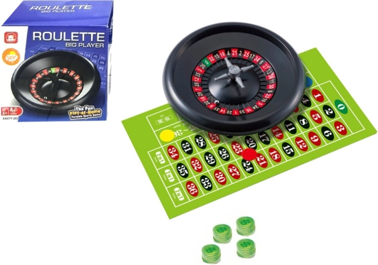 Ruleta v škatli – družinska mini ruleta