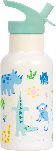 A Little Lovely Company nerjaveča steklenička za pijačo džungla 350 ml