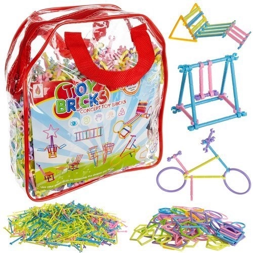 Konstrukcijska igrača - slamice - set 1000 delov