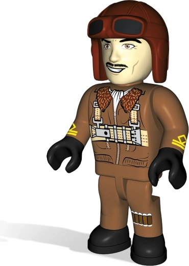 Pilot figure and detailed cockpit