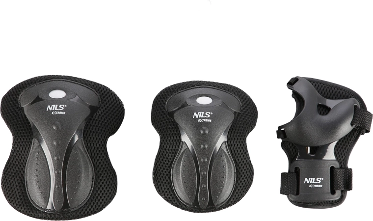Komplet ščitnikov NILS Extreme H8334 črn – S