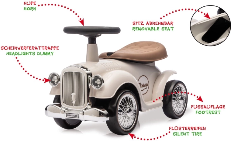 Poganjalec JAMARA Classic Car, bel