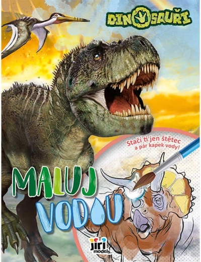Slikaj z vodo A4 dinozavri