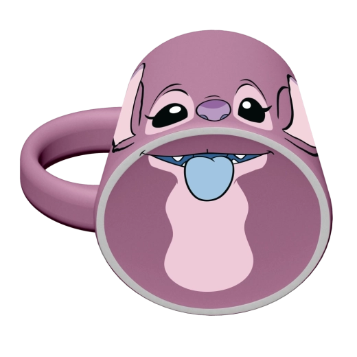 Keramična skodelica Disney Lilo & Stitch – Angel, vijolična