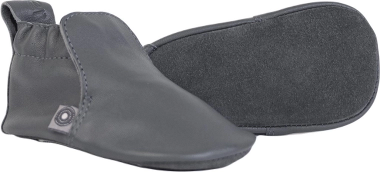 Lodger Stepper gunmetal usnjeni copatki 12–15 mesecev