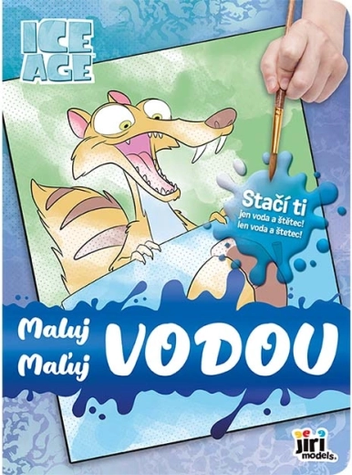 Slikaj z vodo Ledena doba – čarobna pobarvanka