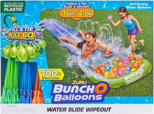 ZURU Bunch O Balloons enotirno vodno drsališče s 3 kompleti vodnih balonov