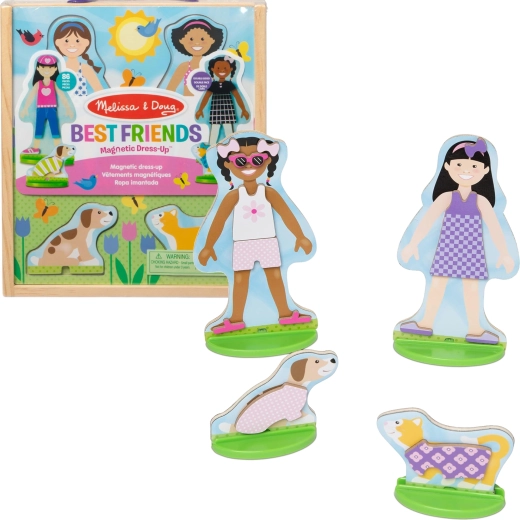 Magnetne punčke za preoblačenje Melissa & Doug Best Friends