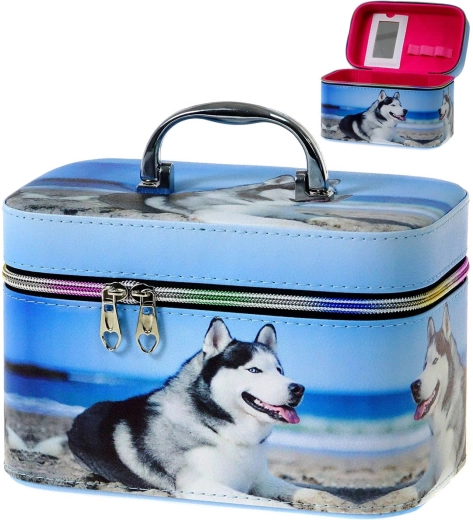 Adar children's cosmetic case with mirror, zip closure (size M) - 1 piece
