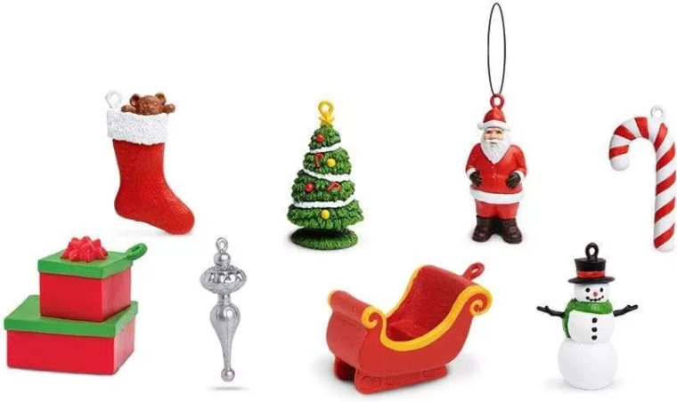 8 božičnih mini figuric v enem pakiranju