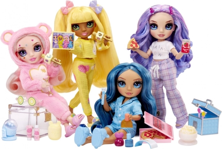 Rainbow High Junior High PJ Party – modna punčka za pižama zabavo 23 cm