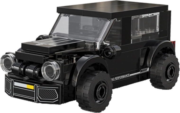 Črn model z realističnimi detajli