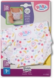 BABY born tekstilne plenice za punčke 36 cm – 2 kosa