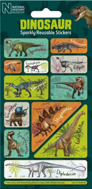 Bleščeče nalepke dinozavri