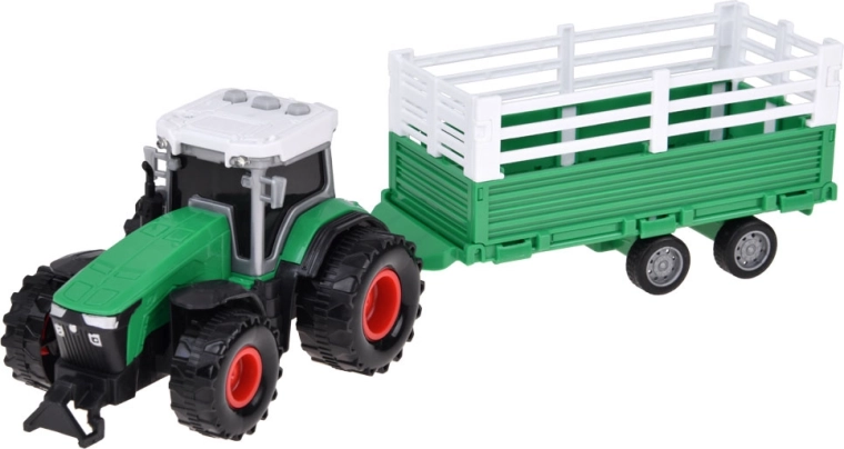 Traktor s prikolico in zvočnimi gumbi