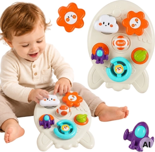 Woopie Baby educational activity panel rocket 7-in-1 - 1 piece