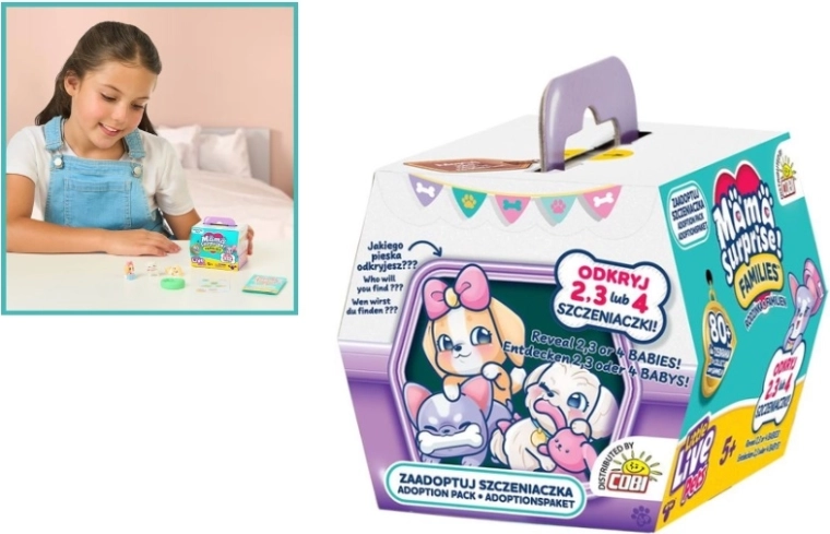 COBI Little Live Pets Družinice posvojijo kužke – 1 kos