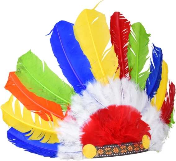 Colorful children's feather headband - 1 piece