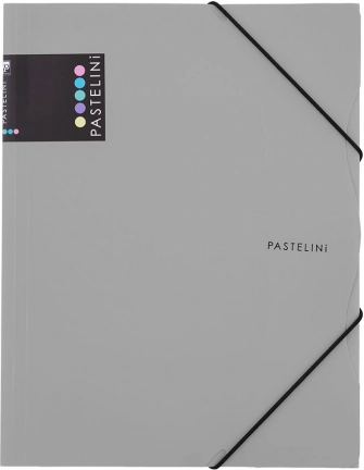 Mapa z elastiko A4 PASTELINI siva