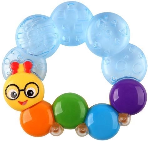 Baby Einstein vodno polnjeno grizalo Teether-pillar modro 3m+