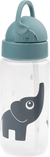 Done by Deer Elphee Straw Bottle Blue 350 ml