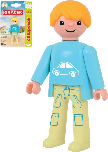 Efko Igráček boy from the Family edition – articulated figure on card - 1 piece
