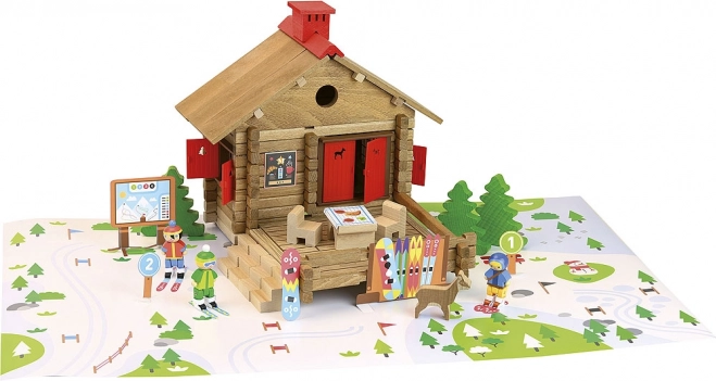 Jeujura lesena sestavljanka smučarsko središče