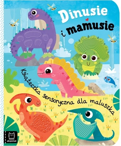 Dinočki in mamice – čutna knjigica za najmlajše s silikonskimi elementi