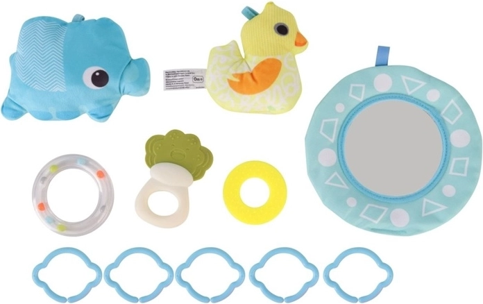 High-contrast design and mirror for sensory stimulation