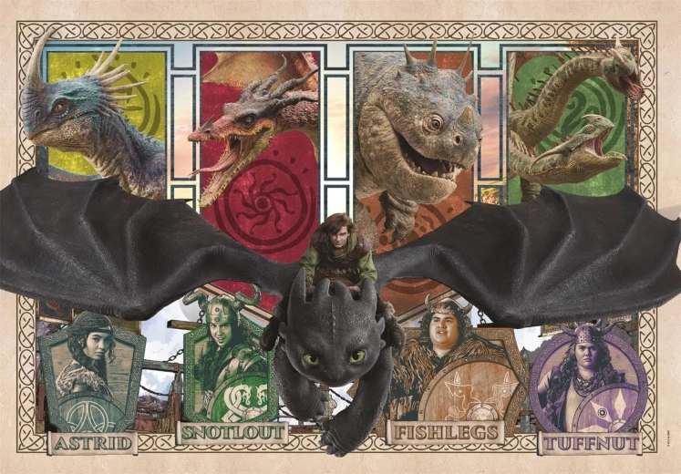 Clementoni puzzle Kako izuriti zmaja SuperColor 300 kosov