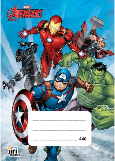 Šolski zvezek A4 brez črt Avengers