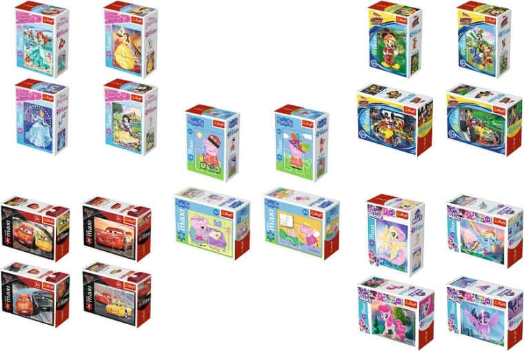 Puzzle Mini Maxi – barvite sestavljanke za najmlajše, 20 koščkov